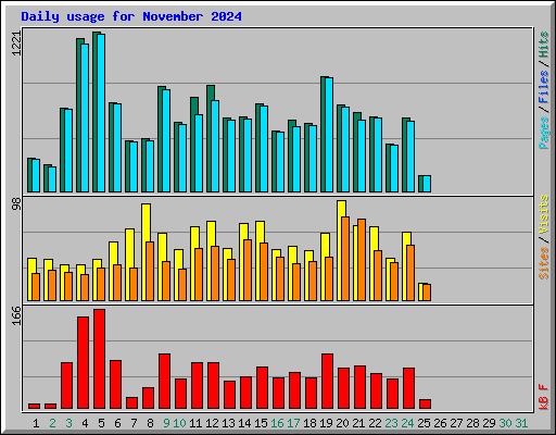 Daily usage for November 2024